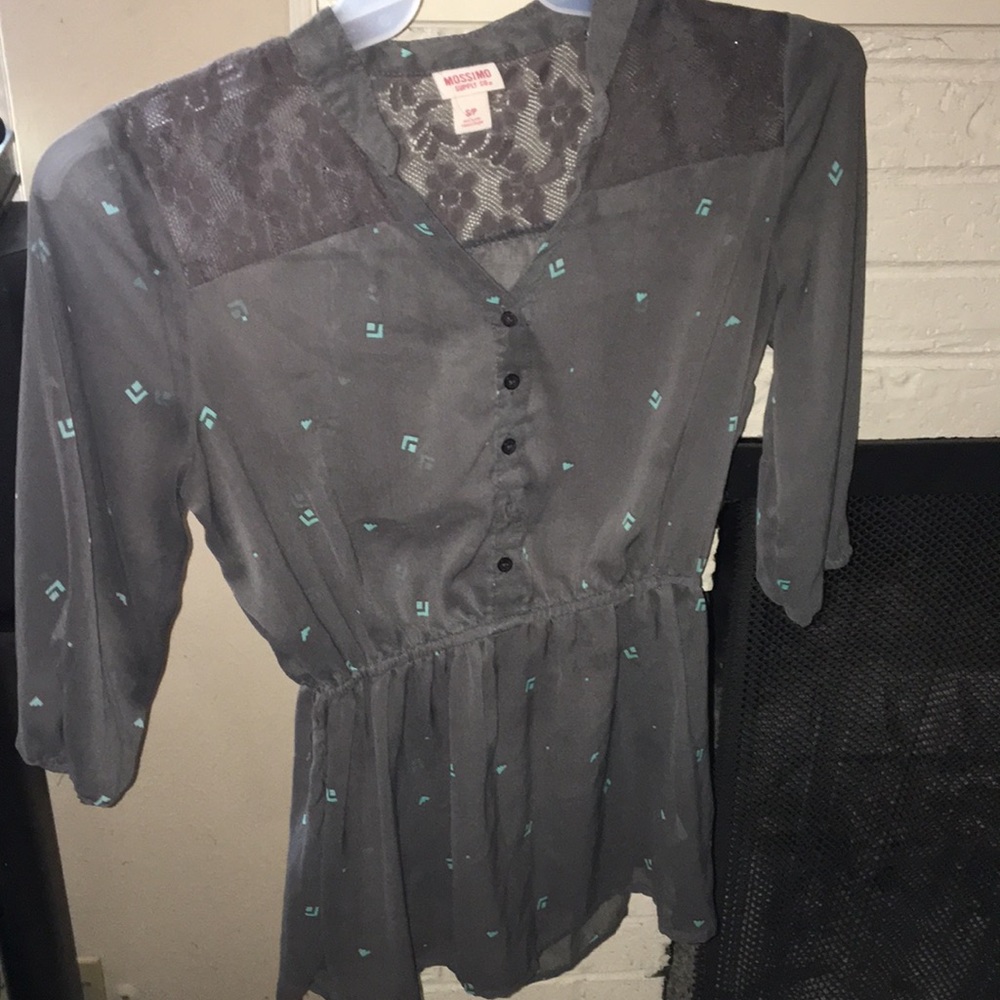 Grey Tunic Top